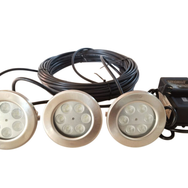 PondSelect Universal 6 Watt White Fountain Lighting Kit - 2, 3, & 4 Sets - Image 3