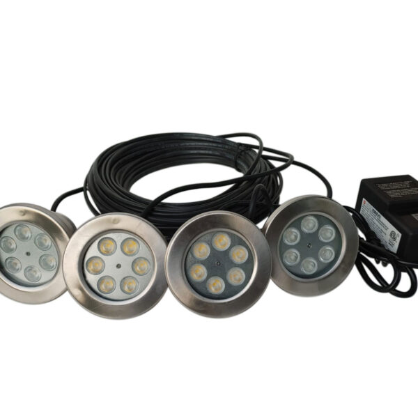 PondSelect Universal 6 Watt White Fountain Lighting Kit - 2, 3, & 4 Sets - Image 4
