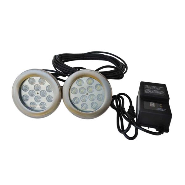 PondSelect Universal 12 Watt White Fountain Lighting Kit - 2, 3, & 4 Sets