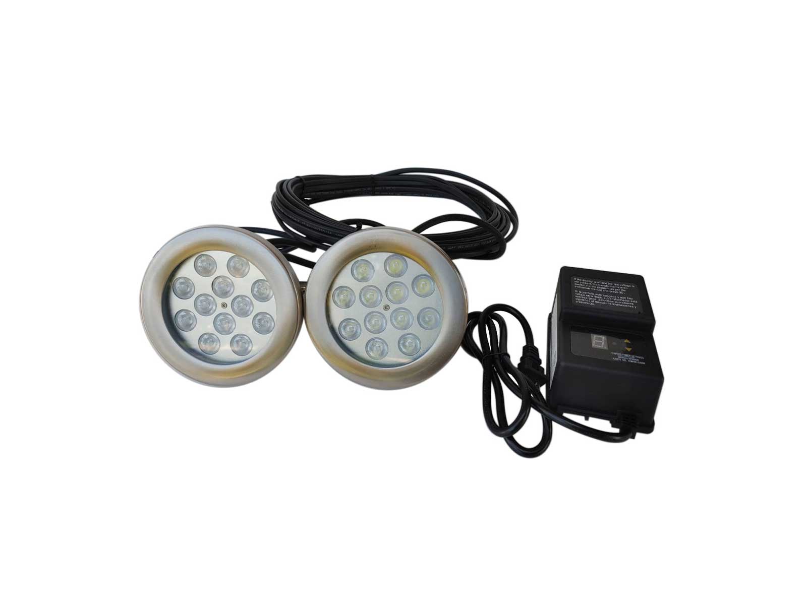 PondSelect Universal 12 Watt White Fountain Lighting Kit - 2, 3, & 4 Sets