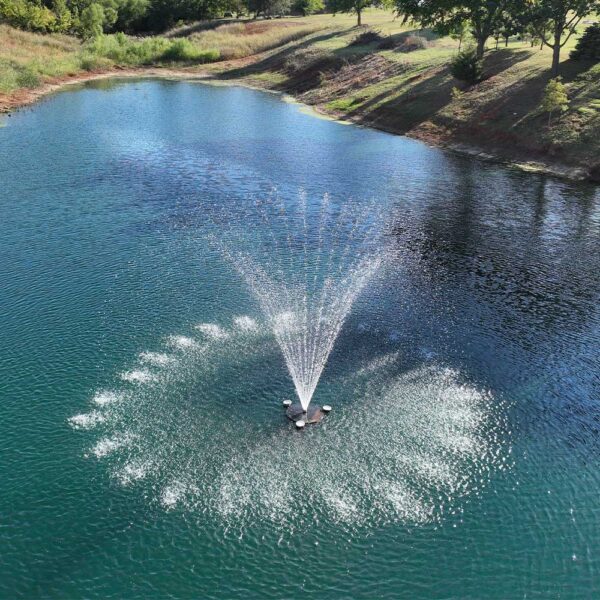 PondSelect Stainless Steel 1/2 HP Pro Series Lake Fountain, 5 Spray Patterns - Image 3