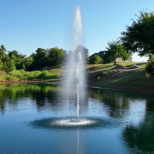 PondSelect Stainless Steel 1 HP Pro Series Lake Fountain, 5 Spray Patterns